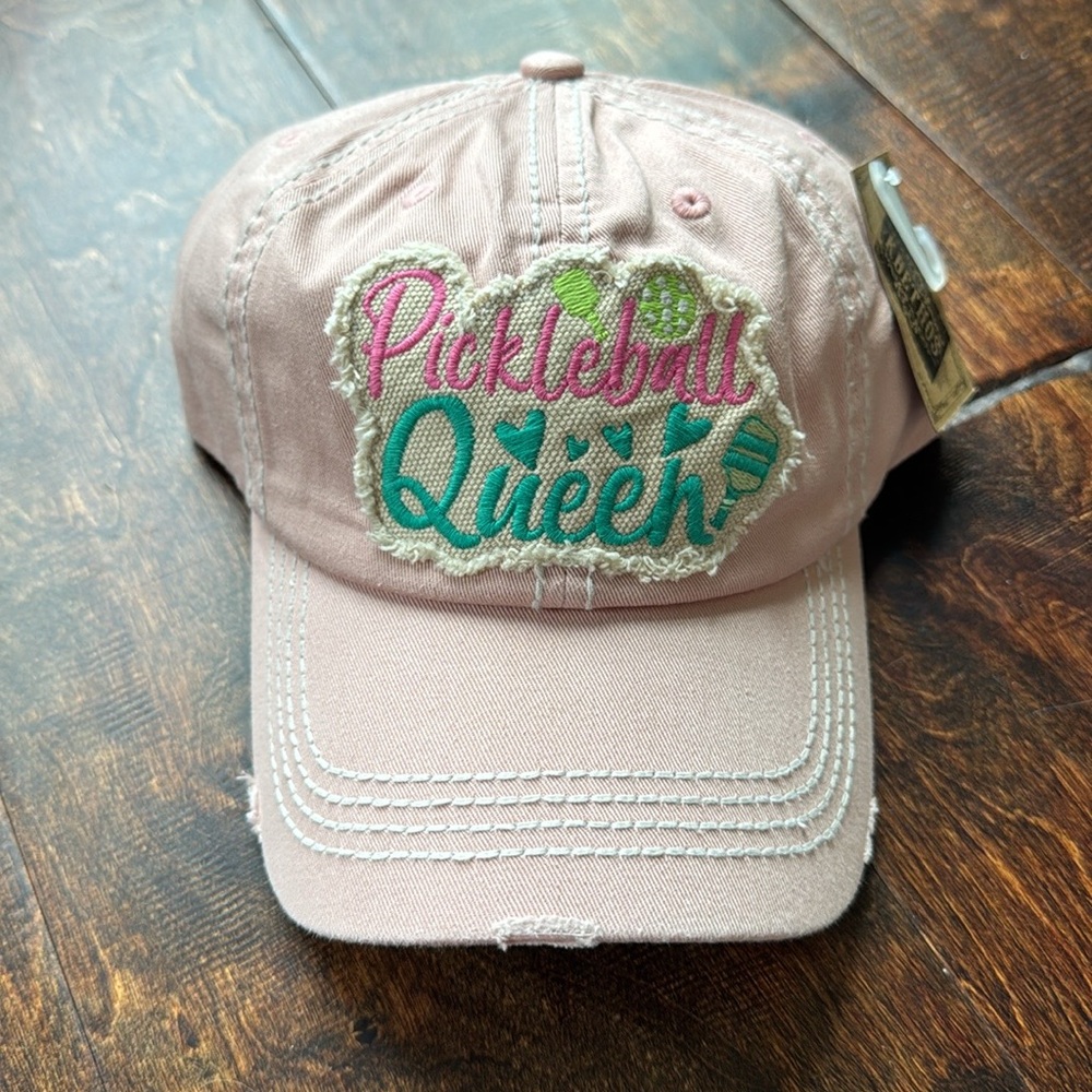 NWT Pickleball Cap - “Pickleball Queen” distressed adjustable back hat
